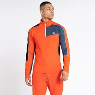 Bluzy męskie - Dare 2b - Męska Bluza Termiczna z Suwakiem Dignify II Pomarańczowo-szary, Rozmiar: L - miniaturka - grafika 1