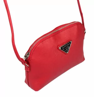 Torebka Klasyczna Mała JENNIFER JONES Listonoszka Skóra Włoska 3820 CZERWONY - Torebki damskie - miniaturka - grafika 4