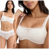 Biustonosze - Biustonosz usztywniany koronkowy Triumph Illusion Lace Balconette ecru 75C - miniaturka - grafika 1
