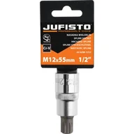 Klucze i nasadki - Jufisto Nasadka wieloklin M12 x 55 mm 1/2" - miniaturka - grafika 1