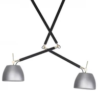 Lampy sufitowe - Metalowa lampa wisząca Zyta reflektorki czarne aluminium - miniaturka - grafika 1
