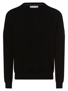 Calvin Klein Jeans - Sweter męski, czarny - Swetry męskie - miniaturka - grafika 1