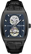 Zegarki męskie - Zegarek męski KENNETH COLE KCWGX0058802 granatowy klasyczny skeleton - miniaturka - grafika 1