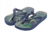 Klapki i japonki damskie - Havaianas Klapki Granatowe Z Nadrukiem Palmy 27-28 J1A - miniaturka - grafika 1