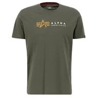 Odzież taktyczna i umundurowanie - Koszulka Alpha Industries Alpha Label T 118502 142 - Ciemnooliwkowa RATY 0% | PayPo | GRATIS WYSYŁKA | ZWROT DO 100 DNI - miniaturka - grafika 1
