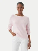 Swetry damskie - Tommy Hilfiger Sweter WW0WW44975 Różowy Regular Fit - miniaturka - grafika 1