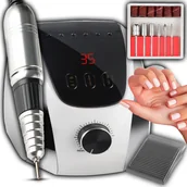 Inne - TEMU Profesjonalna Mocna Frezarka Do Paznokci Manicure Pedicure Hybrydy 65W + Zestaw Frezów Przewodowa Elektryczna, Regulowana Prędkość, Zasilanie: - miniaturka - grafika 1