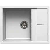 Zlewozmywaki - Elleci UNICO 125 bianco G68 GRANITEK (LGU12568) - miniaturka - grafika 1