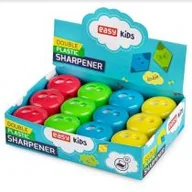 Temperówki - Easy Stationery Temperówka podwójna z pojemnikiem mix 12 szt. - miniaturka - grafika 1