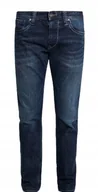 Spodnie męskie - PEPE JEANS JEANSY MĘSKIE PROSTE GRANATOWE NA GUZIKI 32/34 XQA - miniaturka - grafika 1