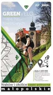 Euro Pilot Green Velo, Kraków i okolice cz. północna mapa rowerowa, 1:100 000 - Atlasy i mapy - miniaturka - grafika 1