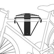 Akcesoria rowerowe - Relaxdays 10017699 uchwyt ścienny na rower, czarny, składany 10017699 - miniaturka - grafika 1