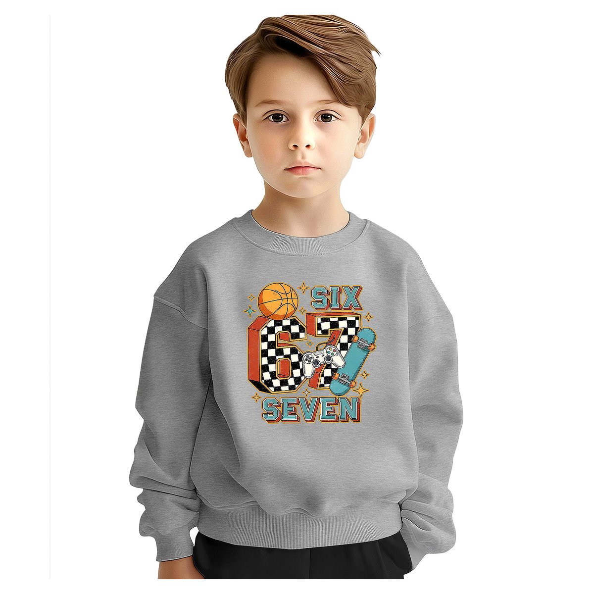 BLUZA DZIECIĘCA 67 SIX SEVEN VIRAL GAME 134-140 DLA CHŁOPCA DZIEWCZYNKI