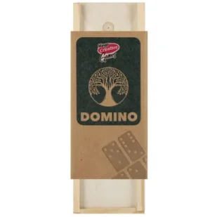Gra Domino drewniane 28szt Wood MEGA CREATIVE 552119 - Gry planszowe - miniaturka - grafika 1