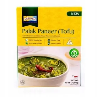 Gotowe indyjskie danie Palak Paneer Tofu Ashoka 280g - Szybkie dania obiadowe - miniaturka - grafika 1