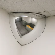 Wyposażenie miejsc publicznych - Lustro półkuliste dozorowe 1/8 kuli, średnica 800 mm - miniaturka - grafika 1