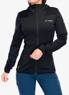 Bluzy sportowe damskie - Bluza polarowa damska Vaude Monviso Fleece Jacket II - black - miniaturka - grafika 1