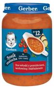 Dania dla dzieci - Gerber Obiad Sos włoski z pomidorami, wołowiną i bakłażanem 190g - miniaturka - grafika 1