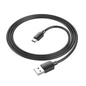 Kable USB - Kabel USB A do USB C Hoco PD 2,4A 27W 1 m X96 czarny - miniaturka - grafika 1