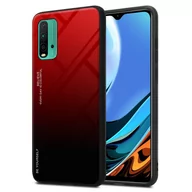 Etui i futerały do telefonów - Pokrowiec Do Xiaomi RedMi 9T / POCO M3 Etui w CZERWONO - CZARNY TPU Obudowa Case Cover Plecki Ochronny Cadorabo - miniaturka - grafika 1