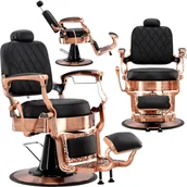Fotele fryzjerskie - Fotel fryzjerski barberski hydrauliczny do salonu fryzjerskiego barber shop Aretys Barberking w 24H - miniaturka - grafika 1
