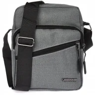 Torby męskie - Torba Saszetka Męska Na Ramię Sportowa Torebka Raportówka Pojemna Szara - miniaturka - grafika 1