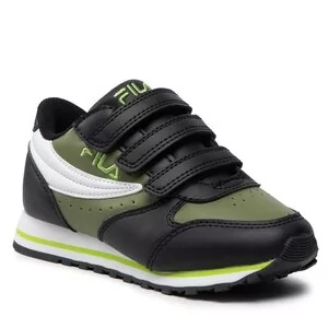 Buty dla chłopców - Sneakersy Fila - Orbit Velcro Low Kids 1010785.63031 Loden Green/Black - grafika 1