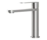 Baterie umywalkowe - BATH DELUXE 28-017-02-71-02 -Kran do umywalki TARNBY 17,3 cm szczotkowany stal nierdzewna - miniaturka - grafika 1