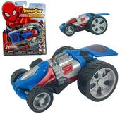 Samochody i pojazdy dla dzieci - Samochód Transformujący Avengers Spiderman Niebieski - miniaturka - grafika 1