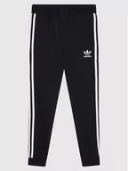 Spodnie i spodenki dla chłopców - Adidas Spodnie dresowe Trefoil 3-Stripes DV2872 Czarny Regular Fit - miniaturka - grafika 1