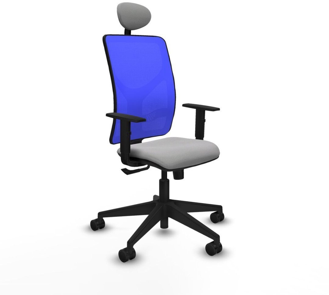 Piqueras y Crespo Krzesło Biurowe z Zagłówkiem Motilla 1D066N1 Jasnoszary