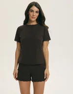 Piżamy damskie - Piżama damska MOCCA Esotiq ciemny brąz M - miniaturka - grafika 1