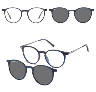 Okulary Lenonki pod korekcję z polaryzacyjną Nakładką przeciwsłoneczną na magnes CLIP-TRC-195C-1 - Okulary korekcyjne, oprawki, szkła - miniaturka - grafika 1