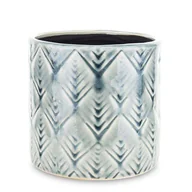 Donice - Osłonka ceramiczna niebieska oryginalna H: 13 cm - miniaturka - grafika 1