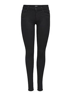 Only Royal Reg Skinny Pim600 Noos Jeansy Damskie, Czarne, (L) W x 34L - Spodnie damskie - miniaturka - grafika 1