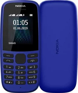 Nokia 105 2019 TA-1174 Dual Sim Niebieski - Telefony komórkowe - miniaturka - grafika 1