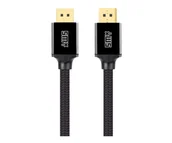 Kable komputerowe i do monitorów - Silver Monkey X Kabel DisplayPort 2.0 Ultra w oplocie 3m czarny - miniaturka - grafika 1