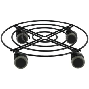 Esschert Design Metalowy wózek pod donicę 28 cm - Donice - miniaturka - grafika 1