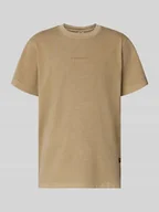 Koszulki męskie - T-shirt z naszywką z logo - miniaturka - grafika 1
