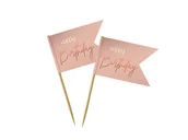 Dekoracje i nakrycia stołu na imprezę - Pikery na muffiny Happy Birthday - 36 szt. - miniaturka - grafika 1