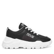 Sneakersy męskie - Sneakersy Versace Jeans Couture 78YA3SC1 Czarny - miniaturka - grafika 1