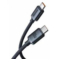 Kable USB - Baseus Kabel USB do USB-C Crystal 100W 2m czarny) CAJY000501 - miniaturka - grafika 1