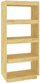 Półki do salonu - Sosnowy Regał Skandynawski Z 4 Półkami T4-F21 - miniaturka - grafika 1