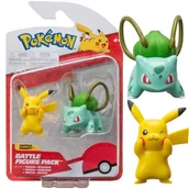 Figurki dla dzieci - POKEMON Figurka Bitewna PIKACHU + BULBASAUR - miniaturka - grafika 1