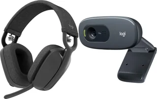 Logitech Zone Vibe 100 981-001213 + C270 960-001063 - Słuchawki - miniaturka - grafika 1