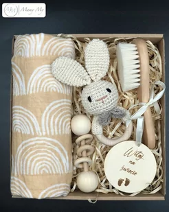 Beżowa wyprawka dla noworodka gryzaki grzechotki - Gryzaki dla dzieci - miniaturka - grafika 1