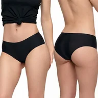 Majtki damskie - MORAJ Szorty Majtki Czarne Wykończone Laserowo S - miniaturka - grafika 1