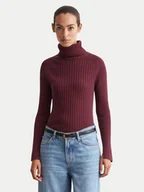 Swetry damskie - Marc O'Polo Golf 409 5045 60325 Bordowy Regular Fit - miniaturka - grafika 1