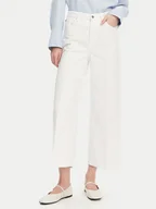 Spodnie damskie - Tommy Hilfiger Jeansy WW0WW44363 Biały Wide Leg - miniaturka - grafika 1