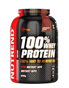 Nutrend - 100% Whey Protein, Chocolate Cocoa, Proszek, 2250g - Odżywki białkowe - miniaturka - grafika 1